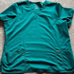 Cherokee Women's Jade Green V-Neck Scrub Top